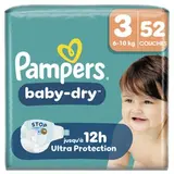 Couches Baby Dry T3 / 6 -10 kg, Pampers (x 52)