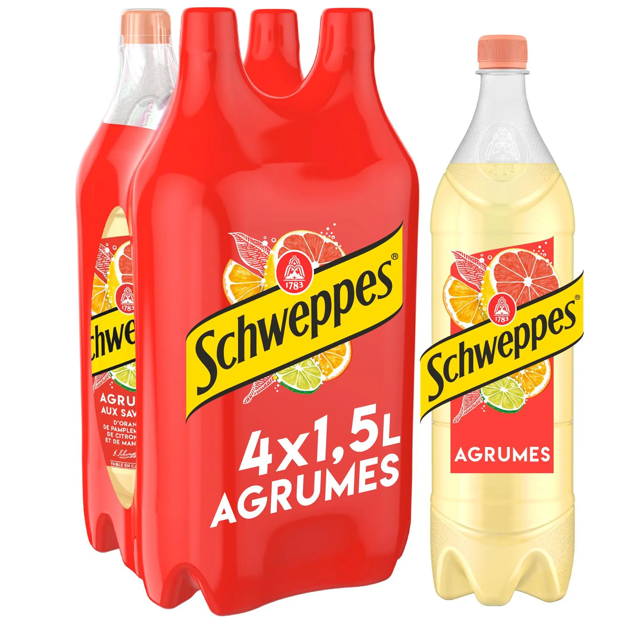 SCHWEPPES Boisson gazeuse saveur Agrumes