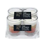 Verrines apéritives thon au chorizo poivrons rouges et fromage frais GUYADER, 4x40g