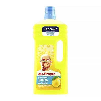 Mr Propre Nettoyant Ménager Sol Multi-Usages Citron d'Eté, 1,5L