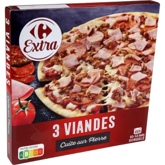 Pizza 3 viandes CARREFOUR EXTRA