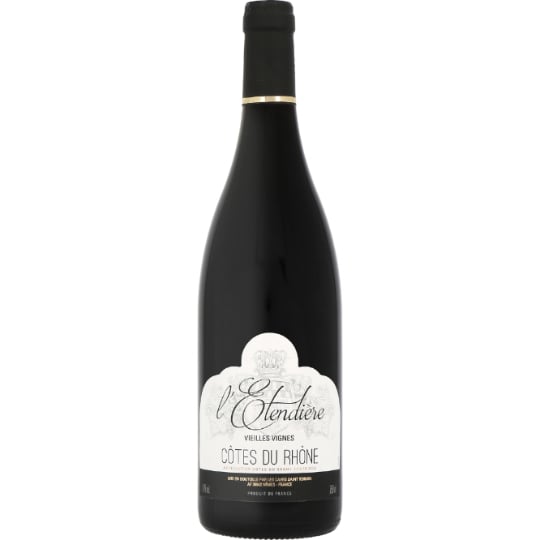 Vin Rouge A.O.P Côtes Du Rhône L'ETENDIERE VIEILLES VIGNES