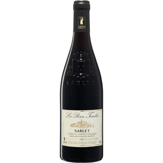 Vin Rouge Côtes du Rhône Villages Sablet Grenache-Syrah-Cinsault-Carignan DOMAINE DES PASQUIERS LA PIERRE TOMBEE
