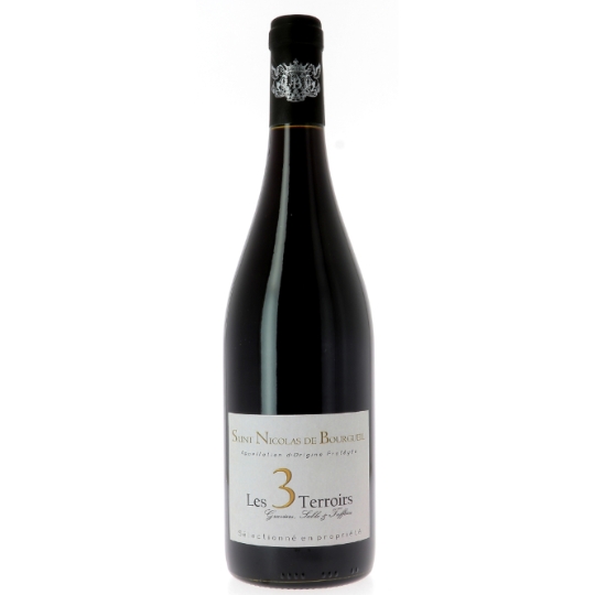 Vin rouge saint nicolas de bouueil les 3 terroirs