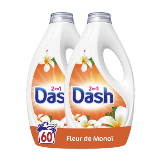 Lessive en Capsules Fleur de Monoï DASH 2 IN 1