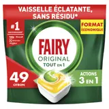 Capsules lave-vaisselle Tout En 1 Citron Original FAIRY