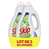 Lessive liquide SKIP Fraîcheur Intense 40 lavages lot 2x1,68L