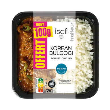 Poulet korean bulgogi ISALI, 1 part, 350g dont 100G offert