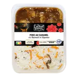 Porc au caramel et riz, 2 parts, 600g