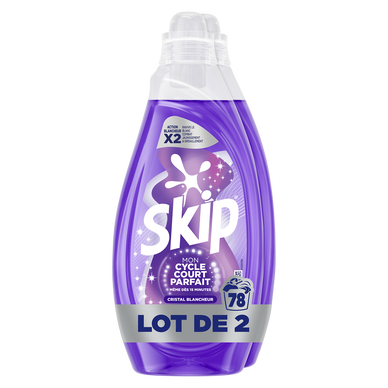 Lessive SKIP MCCP cristal 78 lavages 2X1,482L