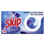 Lessive Capsule ACTIVE CLEAN Tout en 1 SKIP - 38 capsules