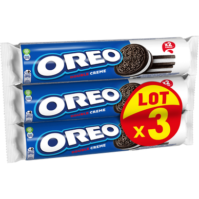 Biscuits fourrés à la vanille OREO - Paquet de 3x157g