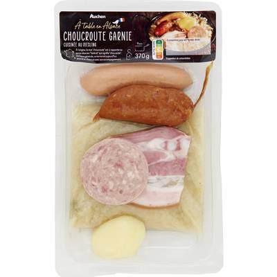 Auchan Terroir Choucroute Garnie et Cuisinée au Riesling, 1 part - 370g