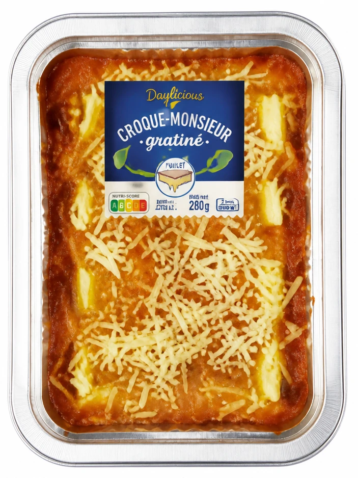 Daylicious Croque-Monsieur gratiné poulet emmental