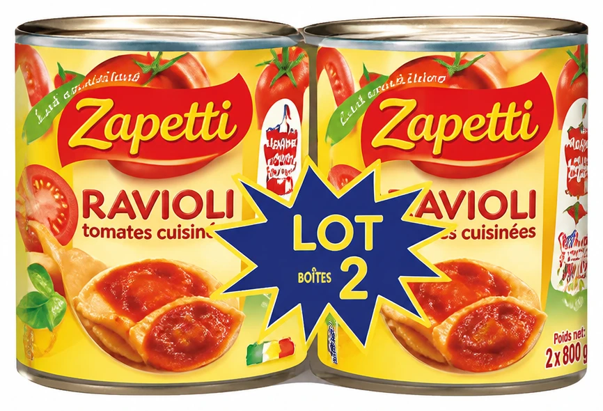 Ravioli tomates cuisinées