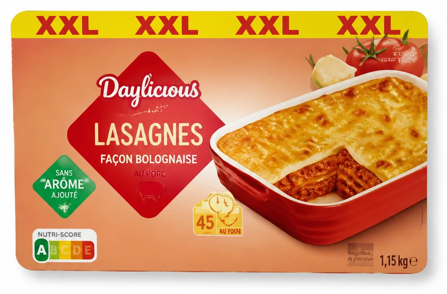 Daylicious Lasagnes Façon Bolognaise au porc
