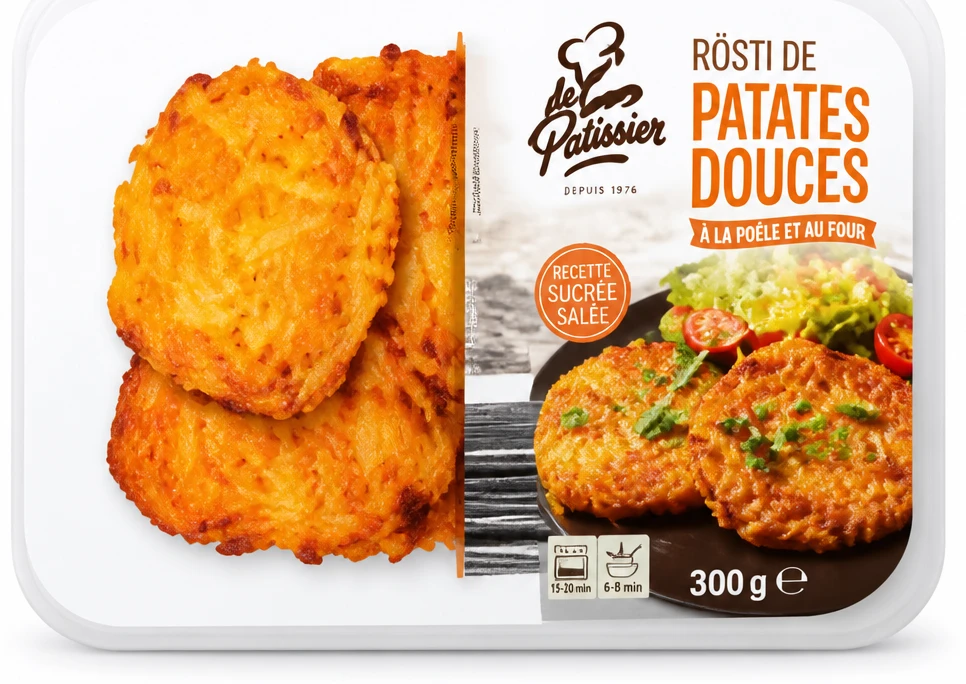 Rösti de patates douces
