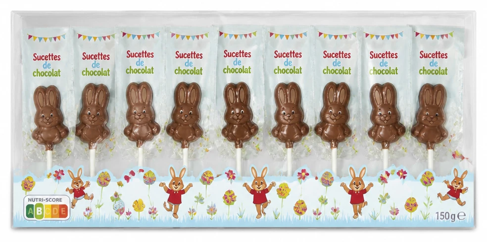 Sucettes de chocolat