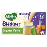 Plat de Bébé Légumes Variés dès 12 mois BLEDINA