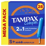 Tampons avec Applicateur 2en1 Super Plus Compak TAMPAX