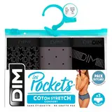 Dim Boxer pocket coton 40/42, 3 boxers