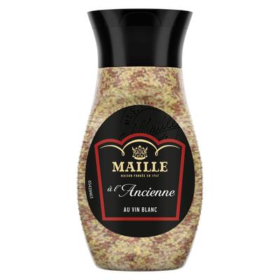 Maille Moutarde à l'Ancienne au vin blanc en flacon souple squeeze, 250g