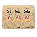 Lot de 3 x Farine de blé T65 multi-usage Label Rouge, Frichti (1 kg)