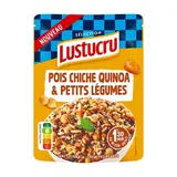 Lustucru Pois Chiche Quinoa et Petits Légumes en sachet micro-ondable, 220g