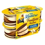 La laitière Feuilleté de mousse vanille, 4x57g