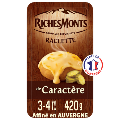 Fromage à raclette de caractère RICHESMONTS - 16 tranches 420g