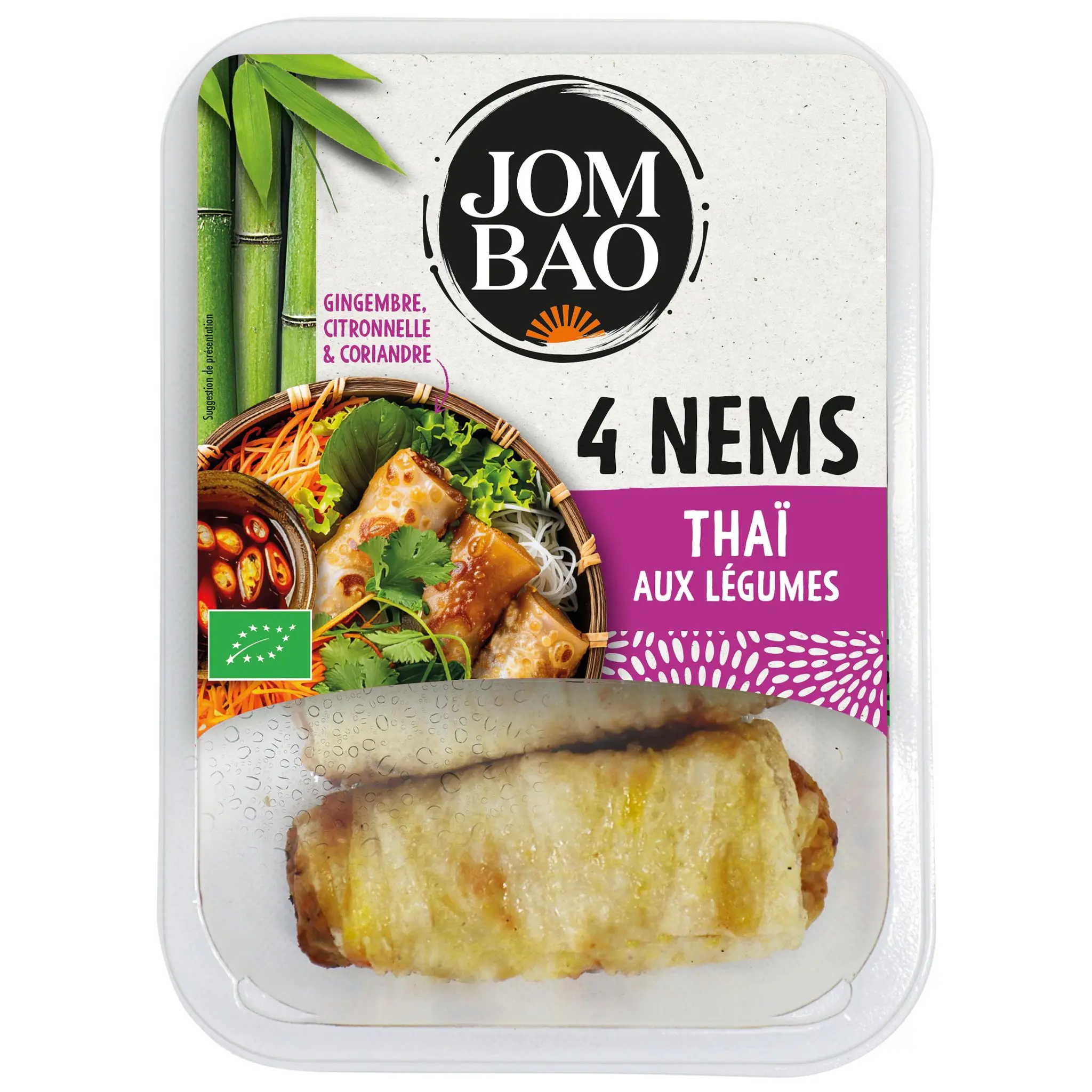 JOM BAO Nems thaï aux légumes bio