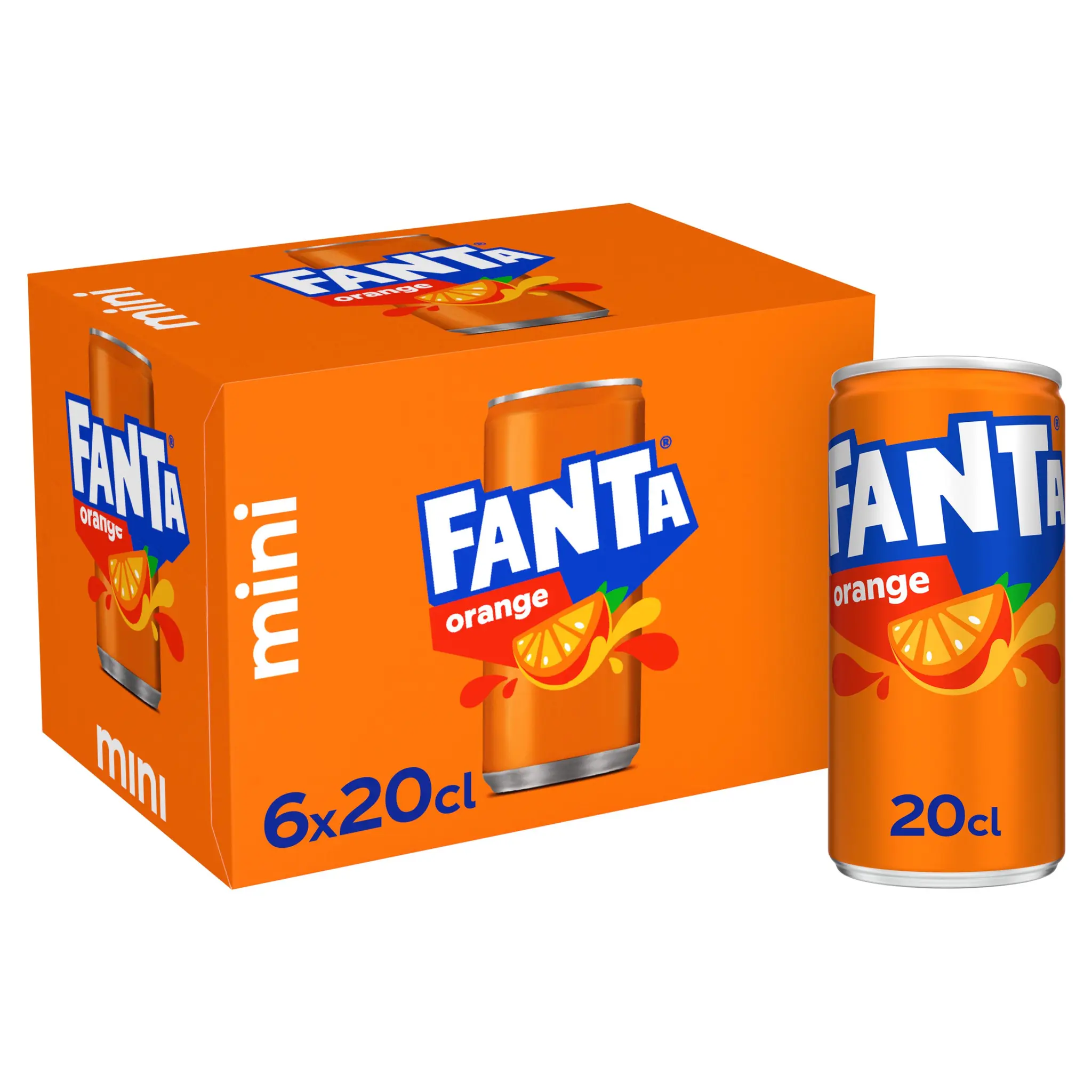 FANTA Boisson gazeuse aromatisée orange boîtes