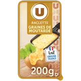 Fromage à Raclette au lait pasteurisé aux graines/moutarde 26%MG 200g