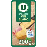 Fromage à Raclette au lait pasteurisé frottée au vin blanc U 27%mg, 300g