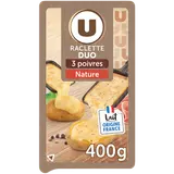 Fromage à raclette lt past.duo nature et poivre 27%mg U 400g