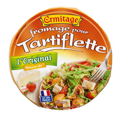 tartiflette au lait pasteurisé ERMITAGE, 27%mg, 450g