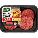Burger XXL, 15% de matières grasses, SOCOPA, France, 4 pièces, barquette, 650g