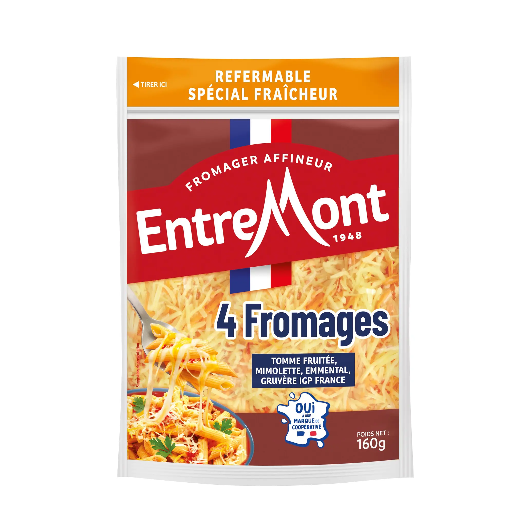 ENTREMONT Fromage râpé aux 4 fromages