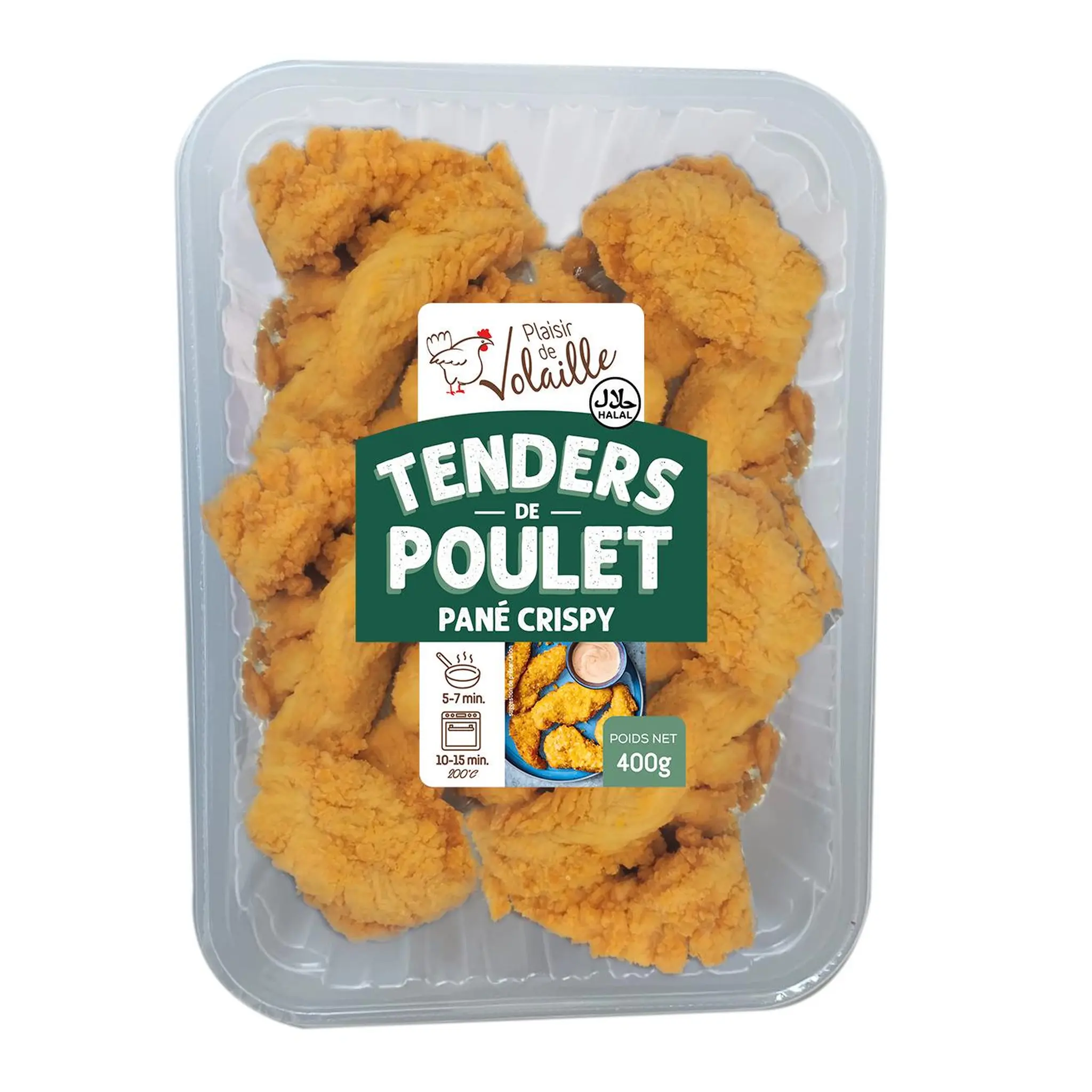 PLAISIR DE VOLAILLE Tenders de poulet halal pané crispy