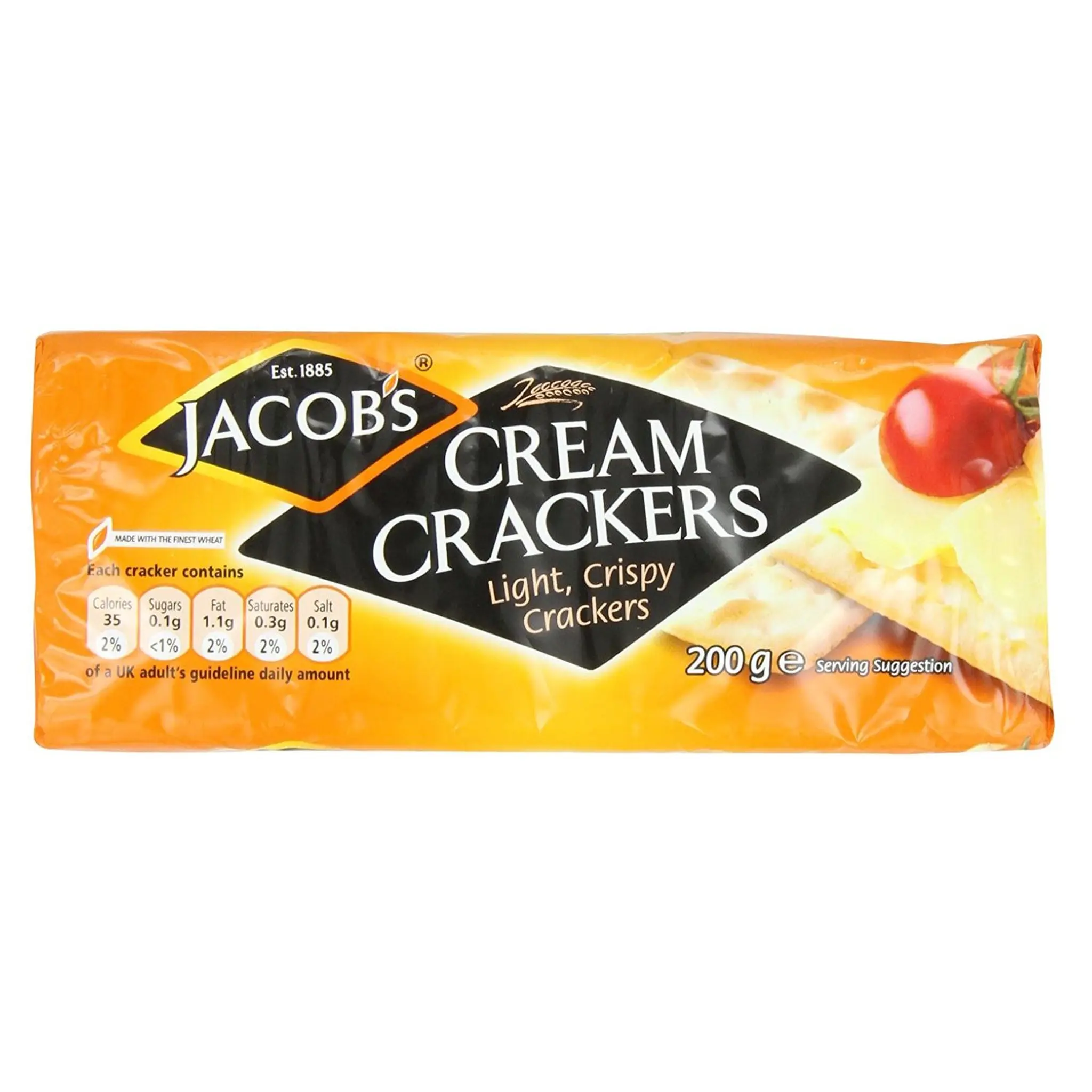 JACOBS Biscuits salés légers et croquants cream crackers