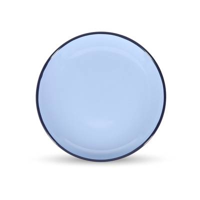 Collection Duo Assiette plate 18xH2,5cm blue Duo, 1 pièce