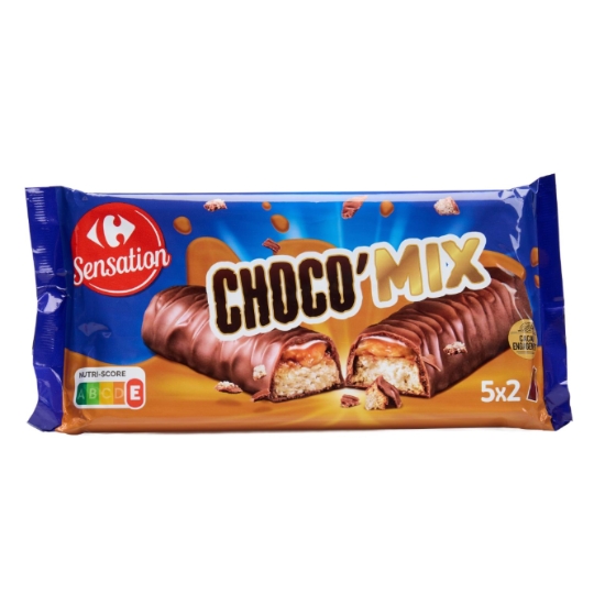 Barres chocolat choco mix CARREFOUR SENSATION