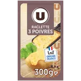 Fromage à Raclette au lait pasteurisé aux 3 poivres  27%mg, 300g