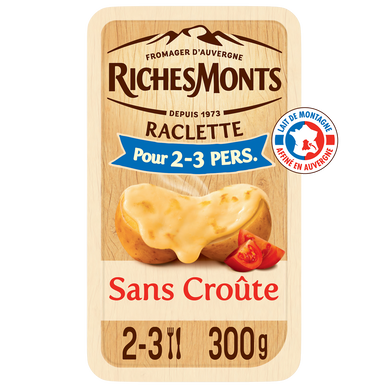 Raclette sans croûte lover RICHE MONTS 300g