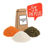 Paniers de riz & duo de lentilles bio La Fourche
