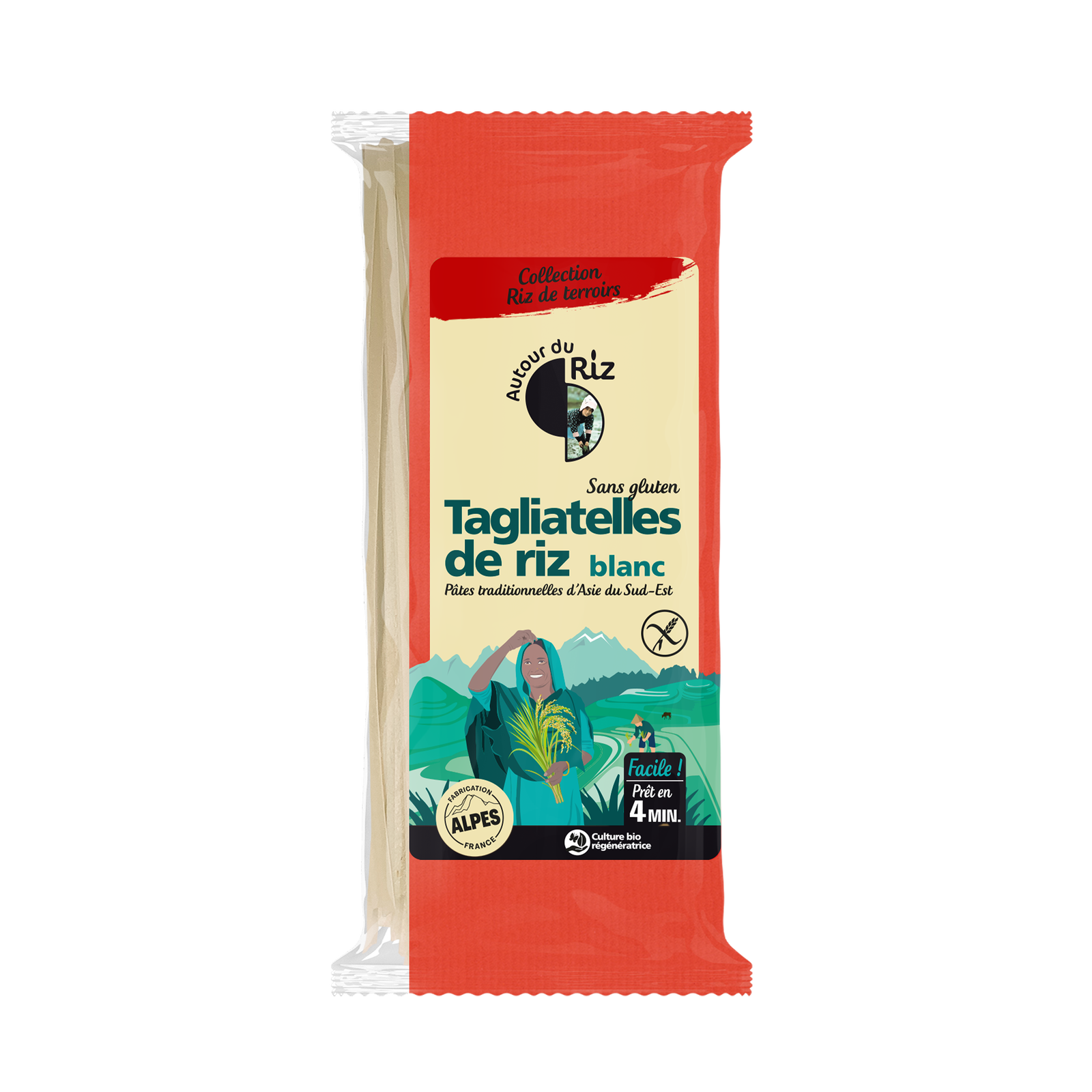 Tagliatelles thaïes de riz bio