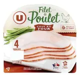 Filet de poulet cuit au four, U (4 tranches, 120 g)