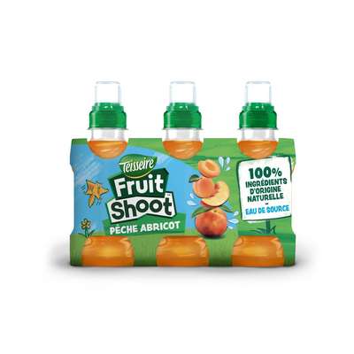 Fruit Shoot saveur pêche abricot, Teisseire (6 x 20 cl)