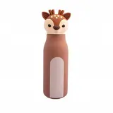 Dotz Bouteille en acier inoxydable à double paroi avec paille en silicone Milo, 350ml