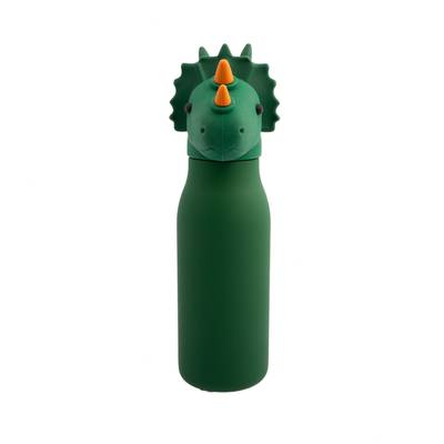 Dotz Bouteille en acier inoxydable à double paroi avec paille en silicone Trix, 350ml